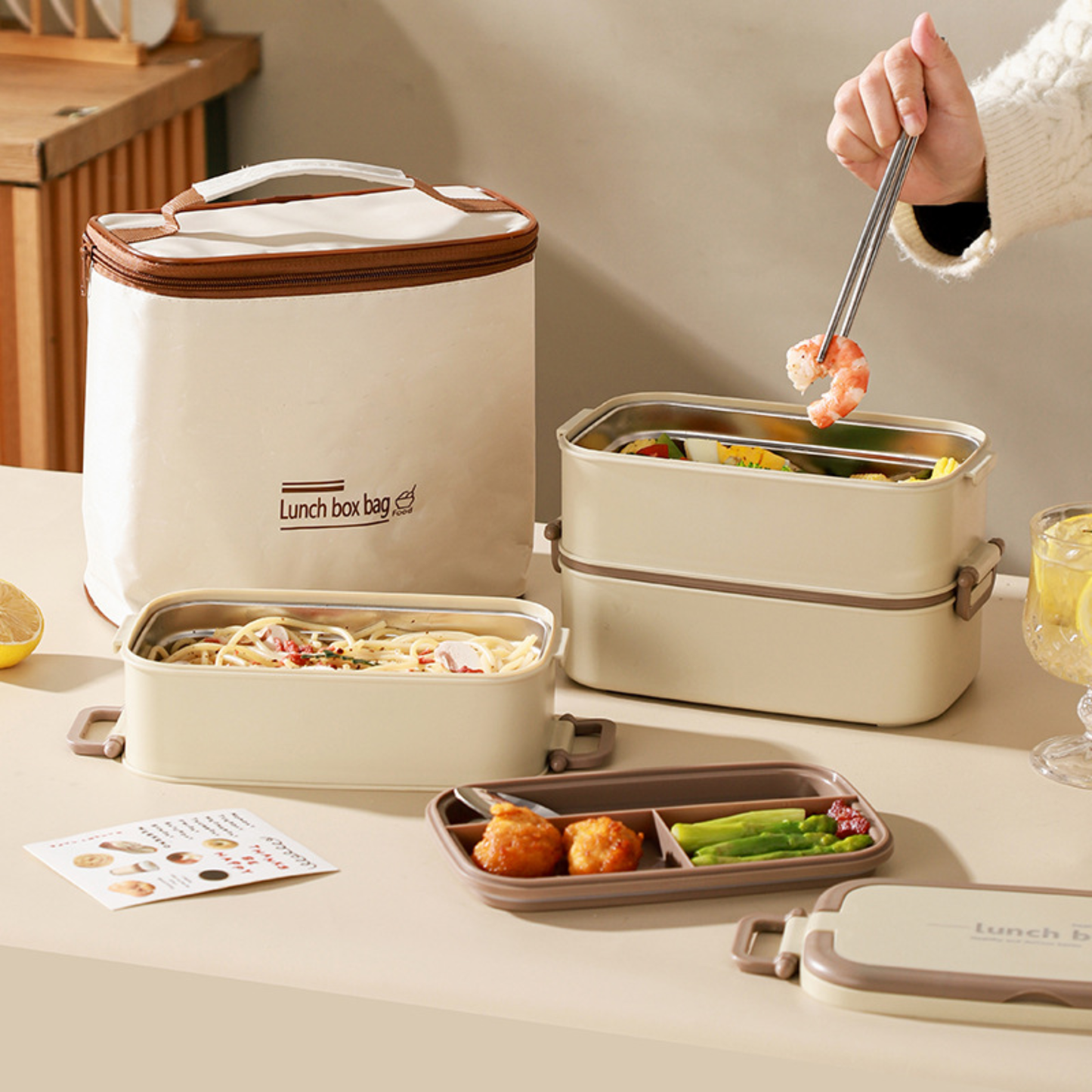 lunch box 3 pieces plus sac isotherme