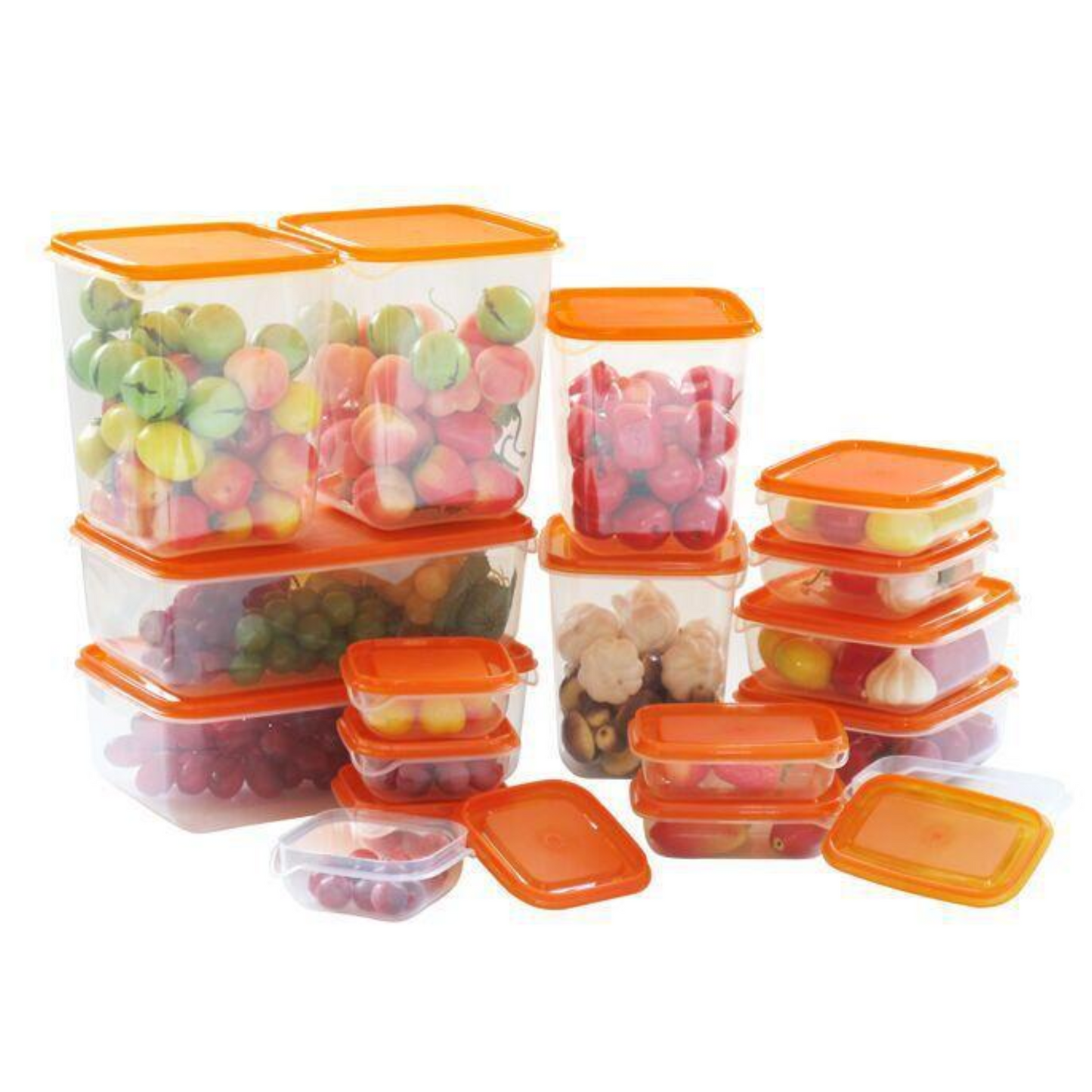 Lot de 17 boîtes de Rangement en Plastique