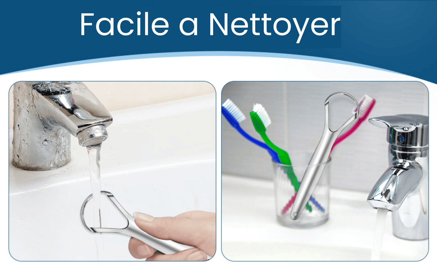 2 Gratte Langue + Un Spray Rafraichissant Offert