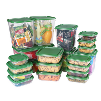 Lot de 17 boîtes de Rangement en Plastique