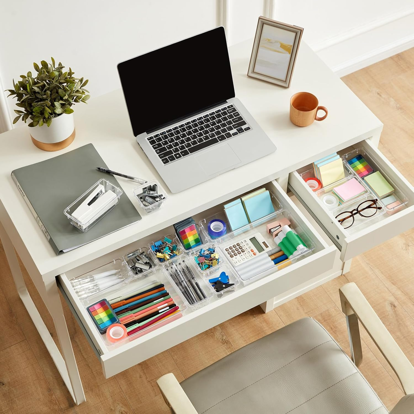 25 pièces bacs de rangement pour tiroirs